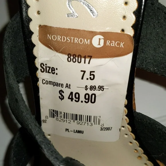 BCBG Paris Women's Size 7.5 Cork Wedge Heel Slip On Sandals - Picture 4 of 14